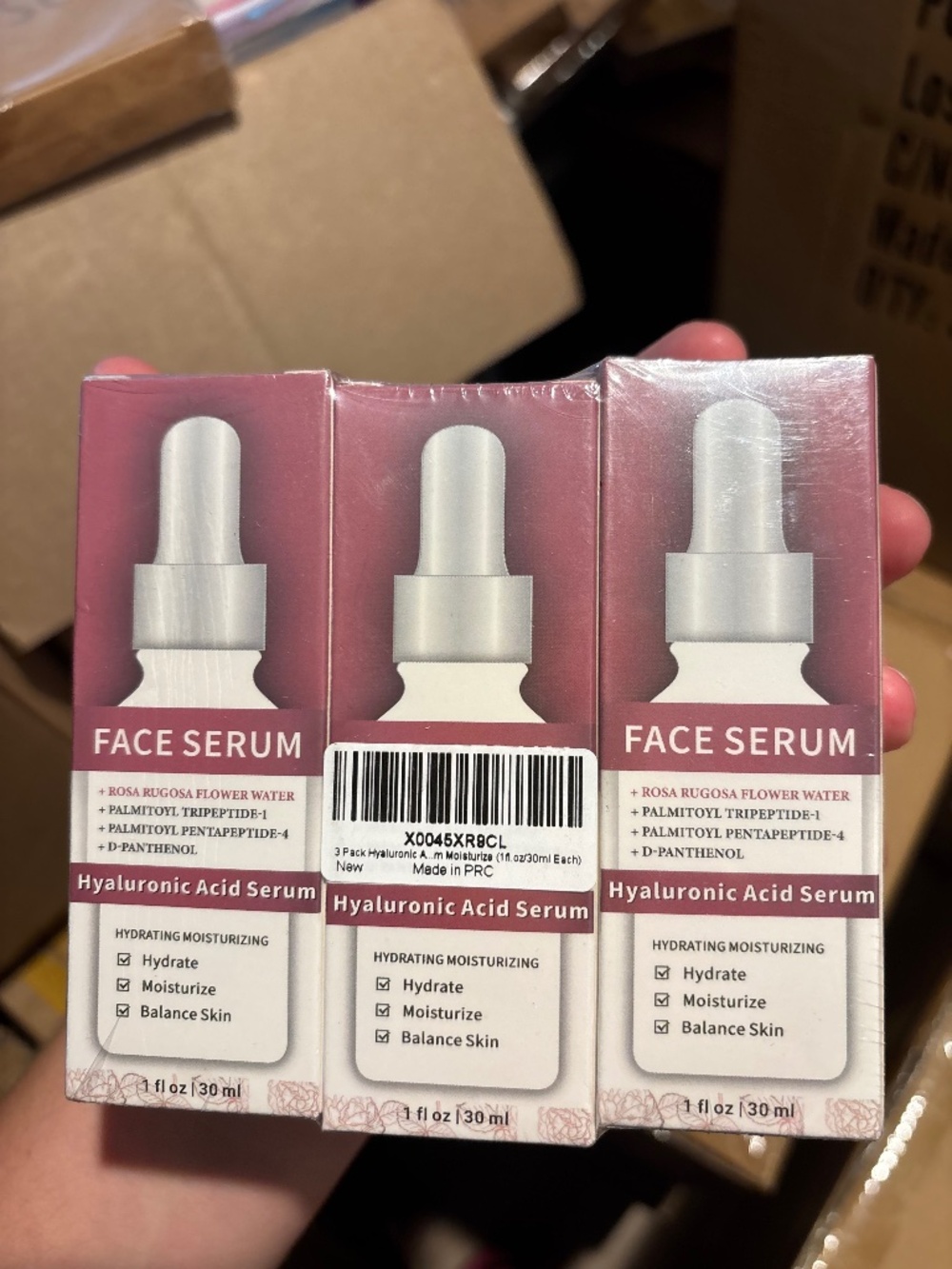Hyaluronic Acid Face Serums 3 Pack